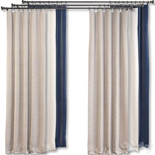 '3dsky Pro - Crate and Barrel / Silvana Blackout Curtain'