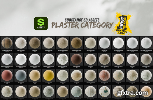 Substance Materials - Plaster category +100 Materials Substance Materials - Plaster category +100 Materials