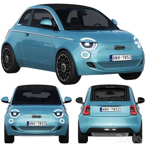 '3dsky Pro - Fiat 500 La Prima 2021' '3dsky Pro - Fiat 500 La Prima 2021'