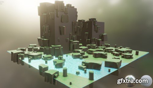 Low Poly Environment Builder Blender Addon v1.4