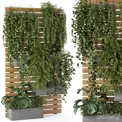 '3dsky Pro - Outdoor Plants Pallet vertical planter Pots - Set 686' '3dsky Pro - Outdoor Plants Pallet vertical planter Pots - Set 686'