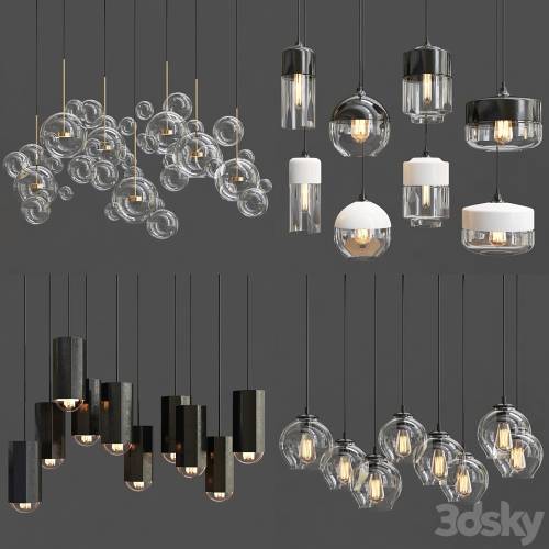 '3dsky Pro - Collection of Pendant Lights'
