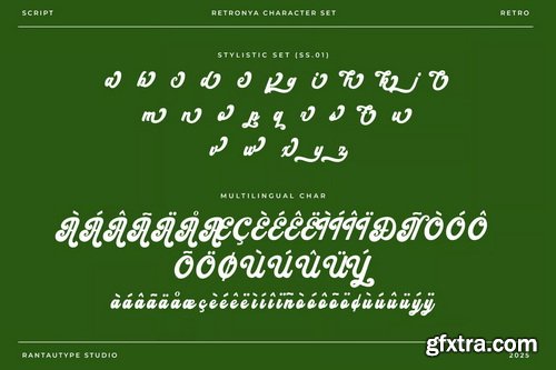 Retronya Retro Script Font