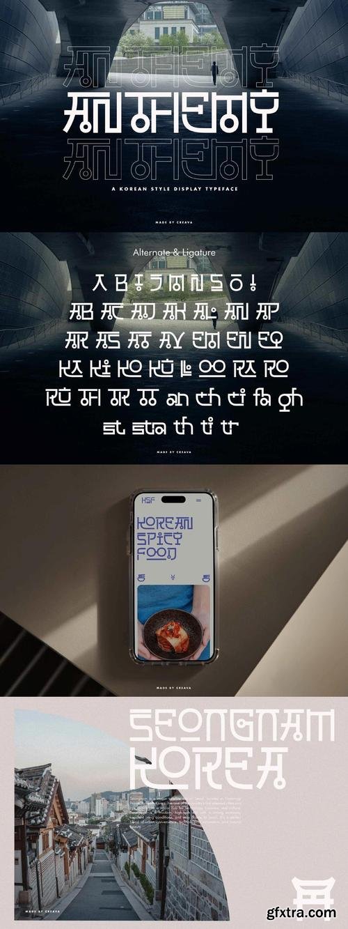 Anthemy Korean Display Font