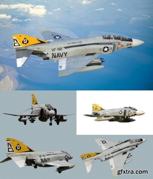 F-4J Phantom II 3D model