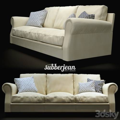 '3dsky Pro - Poltrona Frau Austen Sofa 3 seat'