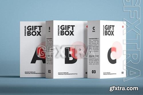 Set of Three Boxes Mockup S3JZT7N Set of Three Boxes Mockup S3JZT7N