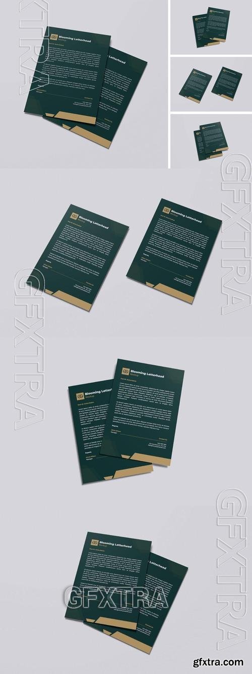 Blooming Letterhead Mockup 58DCRPA