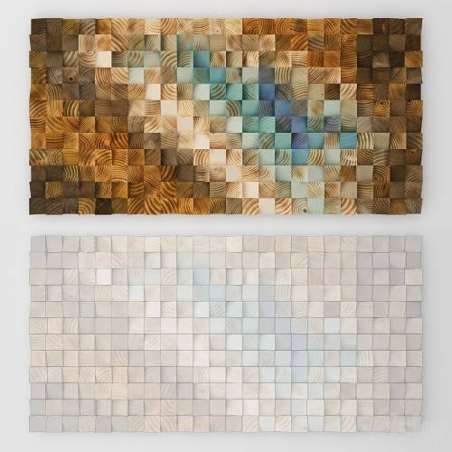 '3dsky Pro - Wood wall mosaic - Art Glamour'