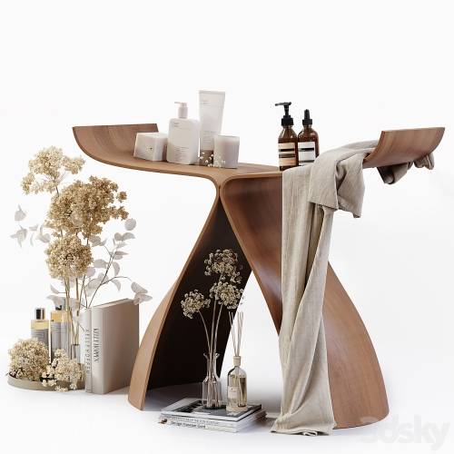 '3dsky Pro - Wooden Bathroom Tools 13'