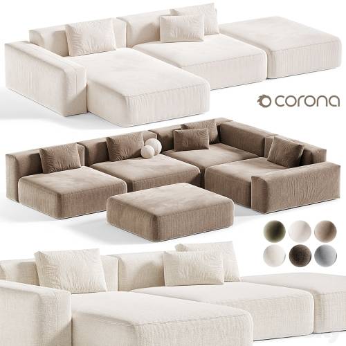 '3dsky Pro - Modular Sofa BON ONE 33, Modular sofa'