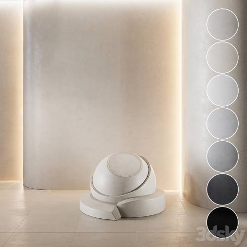 '3dsky Pro - decorative plaster | Concrete set (seamless) | 07'