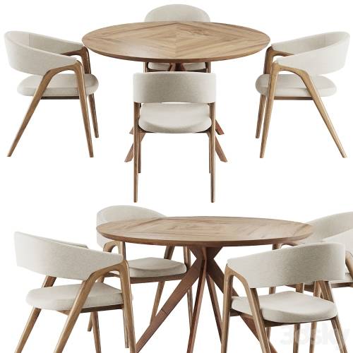 '3dsky Pro - Dinning chair and table set3'