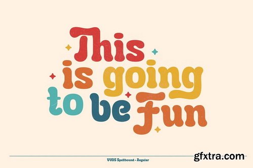 CreativeMarket - VVDS Spellbound Groovy Display Font