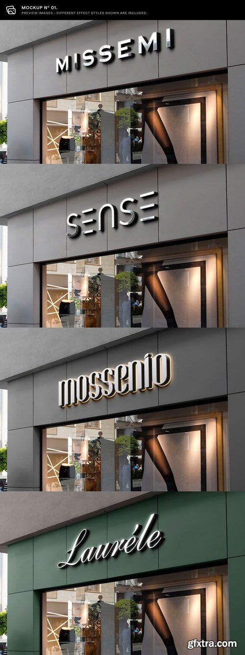 Asylab - 30 Signs &amp; Facade Logo Mockups - V4