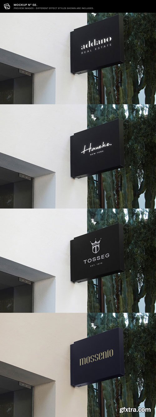 Asylab - 30 Signs &amp; Facade Logo Mockups - V4