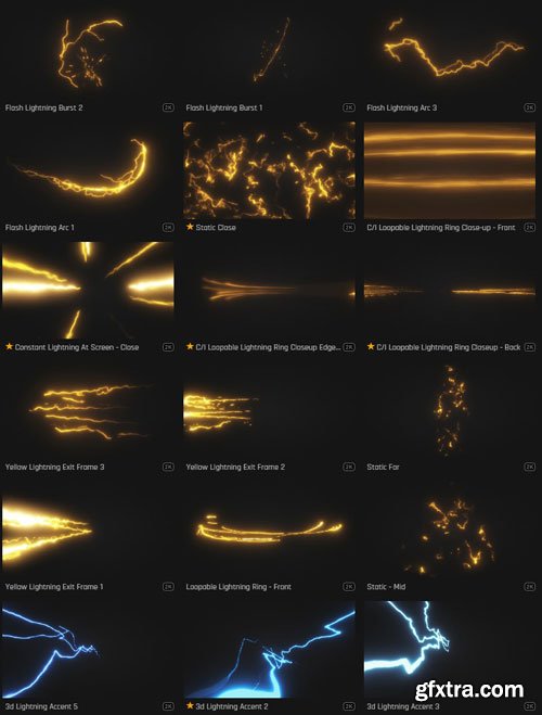ProductionCrate - Flash Lightning - 31 4K VFX Items ProductionCrate - Flash Lightning - 31 4K VFX Items