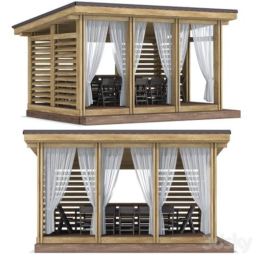 '3dsky Pro - Arbor terrace veranda gazebo canopy'