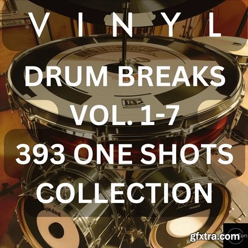PastToFutureReverbs Vinyl Drum Breaks Vol 1-7 One Shots Collection 393 Vinyl Drums One Shots