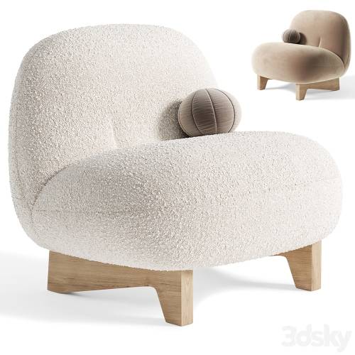 '3dsky Pro - Armchair Elvit Cozy Ginger By sofa'