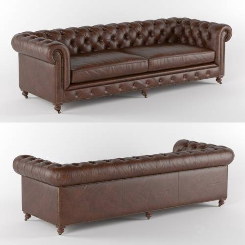 '3dsky Pro - Kensington Leather Sofa Restoration Hardware' '3dsky Pro - Kensington Leather Sofa Restoration Hardware'