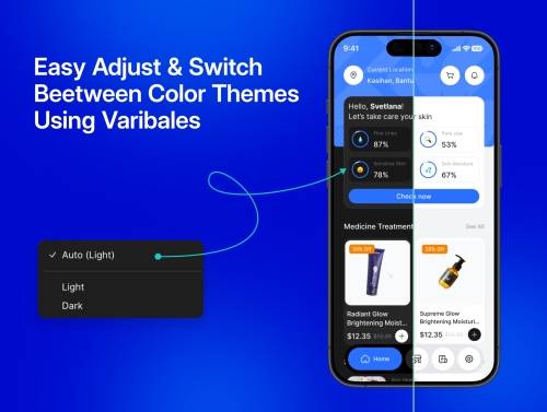 'Vitalia - Healthcare Mobile App UI Kit'