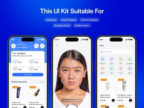 'Vitalia - Healthcare Mobile App UI Kit'