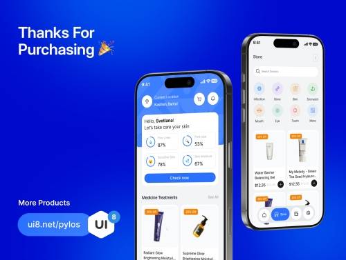 'Vitalia - Healthcare Mobile App UI Kit'