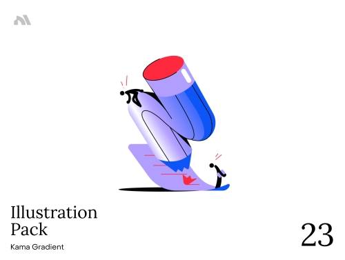 'Kama Gradient Illustration Pack'