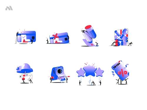 'Kama Gradient Illustration Pack'