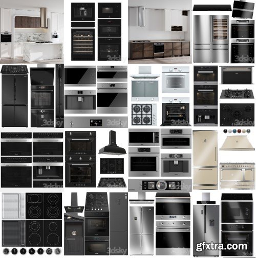 3dsky Pro - Kitchen Appliances vol. 1 3d Models