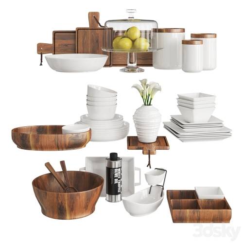 '3dsky Pro - Kitchen Set Wood and White' '3dsky Pro - Kitchen Set Wood and White'