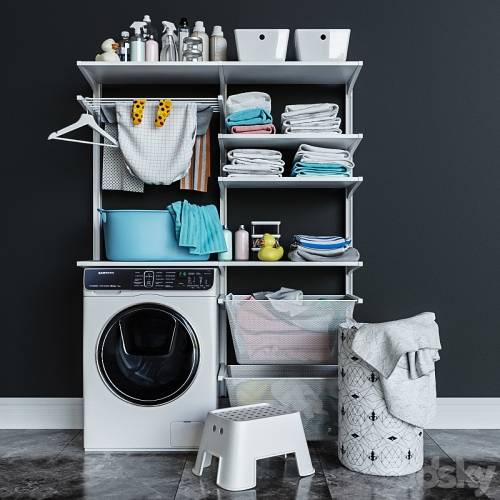 '3dsky Pro - IKEA wall-mounted moduleikea BOAXEL БОАКСЕЛЬ / washing machine' '3dsky Pro - IKEA wall-mounted moduleikea BOAXEL БОАКСЕЛЬ / washing machine'