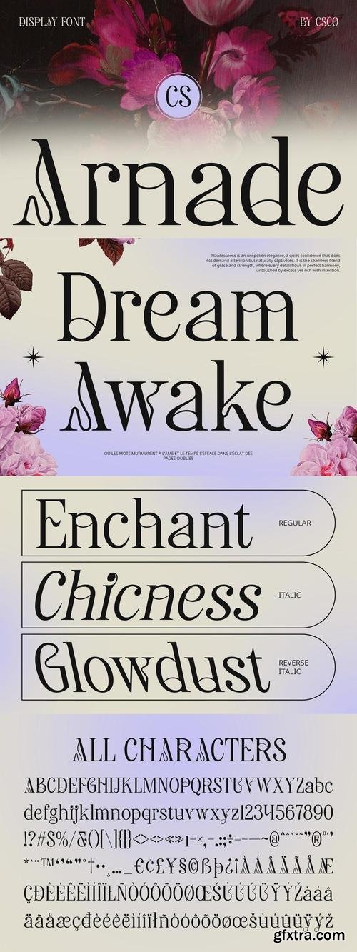 Arnade – Aesthetic Font