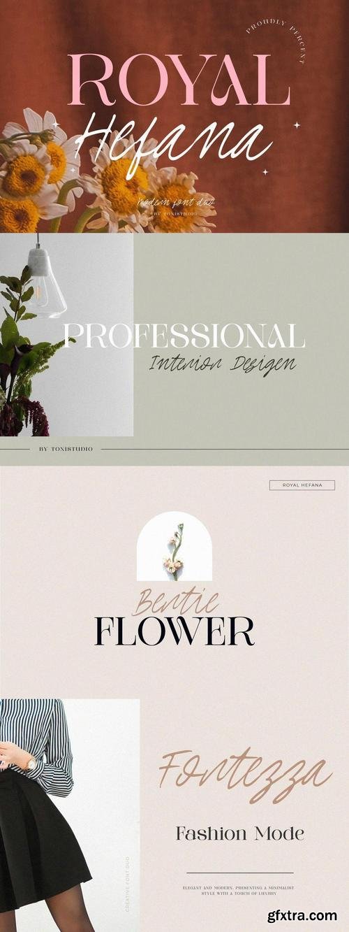 Royal Hefana - elegant font duo