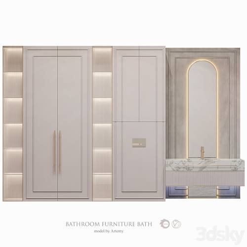 '3dsky Pro - Bathroom furniture set 57'