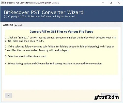 BitRecover PST Converter Wizard 15.5