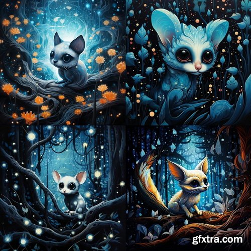 384 Midjourney Prompts for Animals: Vol 2