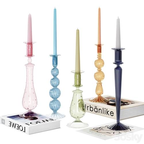 '3dsky Pro - Decorative set with candles'
