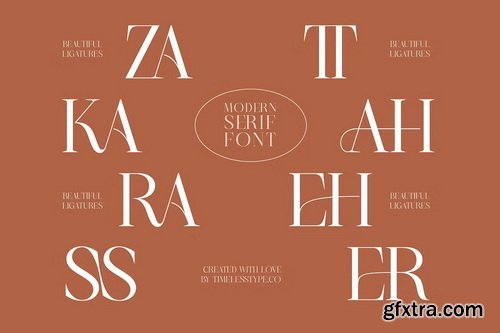 CreativeMarket - Heqra Modern Serif Font