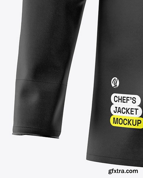 YellowImages -Men\'s Chef\'s Jacket Mockup - Front View - 121643