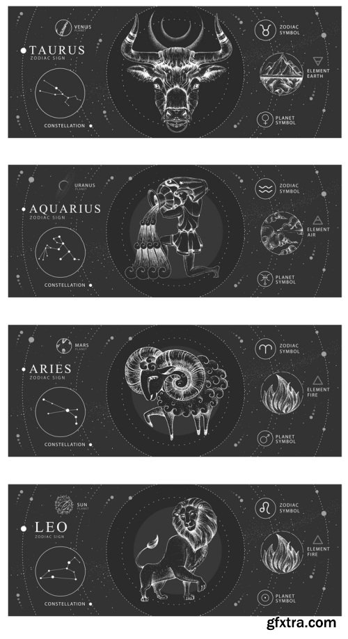 Astrology - Zodiacs #2, 26xAI