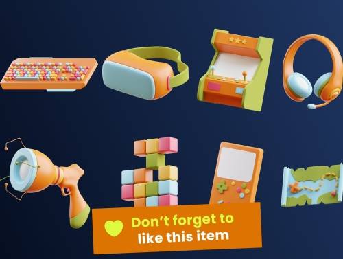 'Gaming 3D Icon Pack'