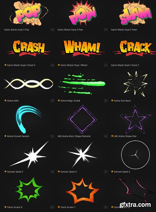 ProductionCrate - Flash Lightning - 52 4K VFX Items ProductionCrate - Flash Lightning - 52 4K VFX Items