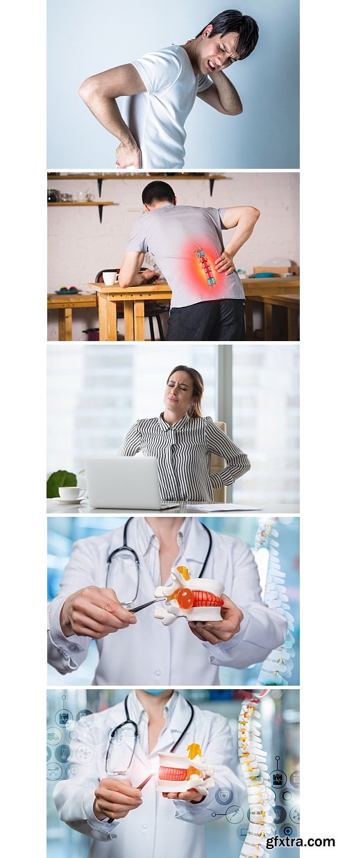 Herniated Disc Set 37xJPG, 10xAI &amp; 1xINDT