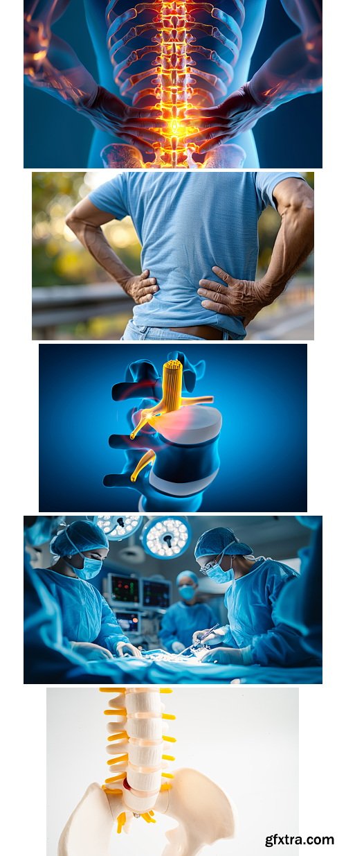 Herniated Disc Set 37xJPG, 10xAI &amp; 1xINDT