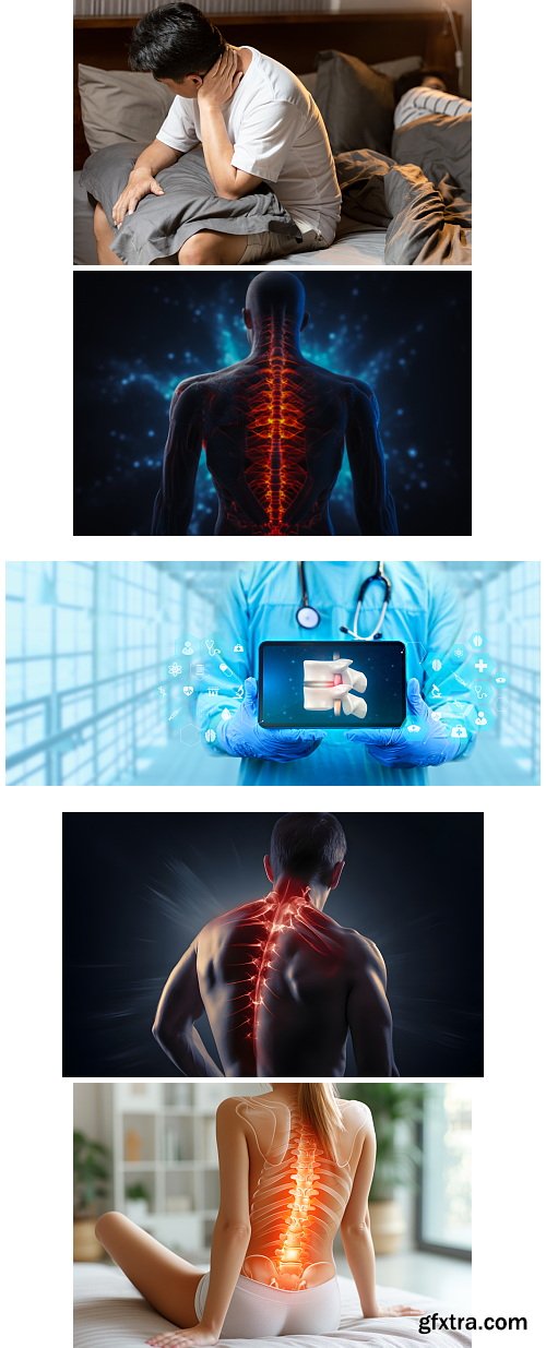 Herniated Disc Set 37xJPG, 10xAI &amp; 1xINDT