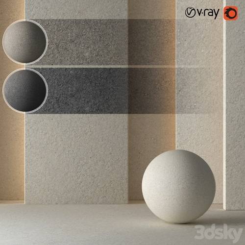 '3dsky Pro - 3 Plaster Concrete Material 8K (Seamless - Tileable) DrCG No 59'