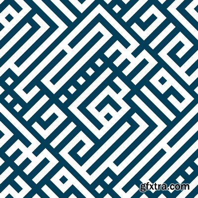 ISLAMIC CALLIGRAPHY - KUFIC STYLE #6, 17xAI ISLAMIC CALLIGRAPHY - KUFIC STYLE #6, 17xAI