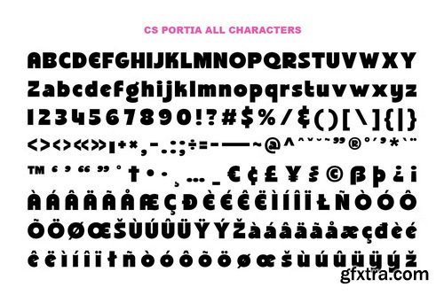 CreativeMarket - CS Portia &ndash; Bold Font